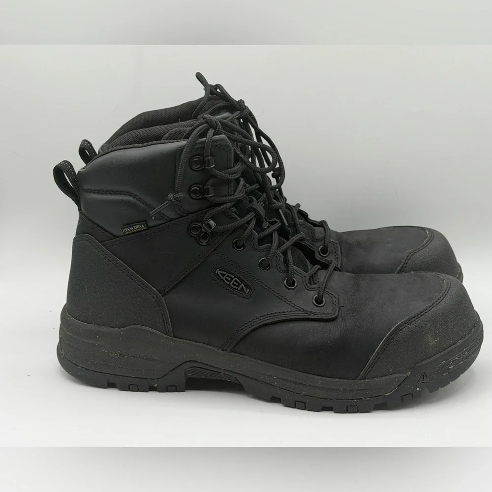KEEN Utility Men’s Size 12 Work Boots Steel Toe Safety Lace Up - Picture 4 of 8